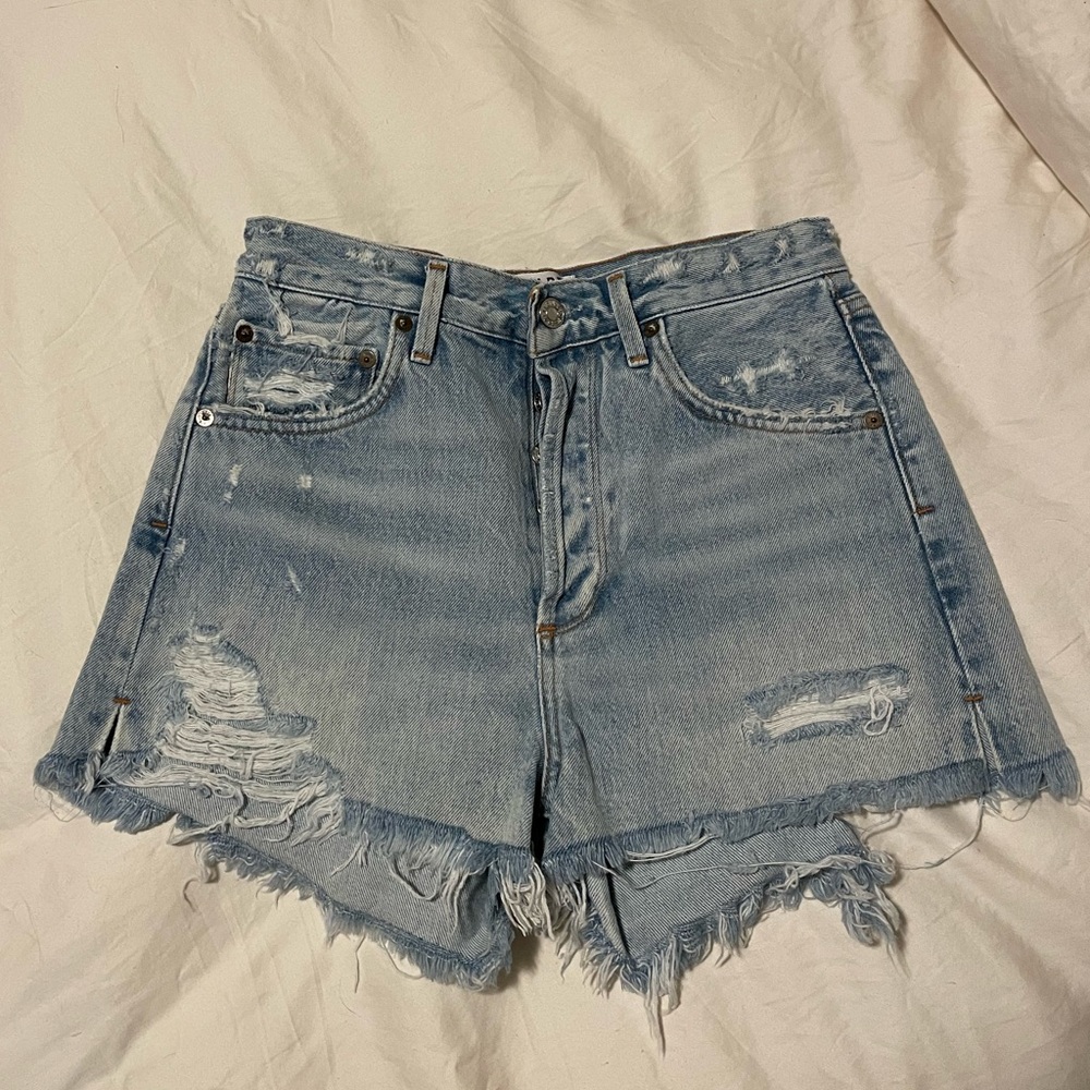 Agolde denim shorts. Barely worn